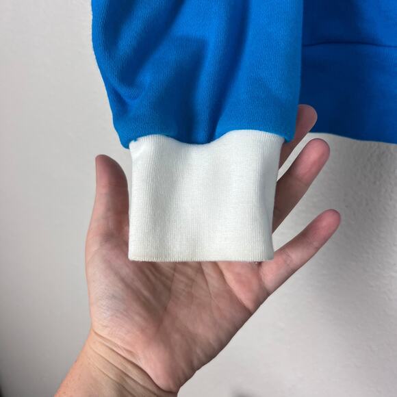 Cookies Split Logo Crewneck Sweatshirt Small Blue White Streetwear Skater Y2K - Picture 4 of 6